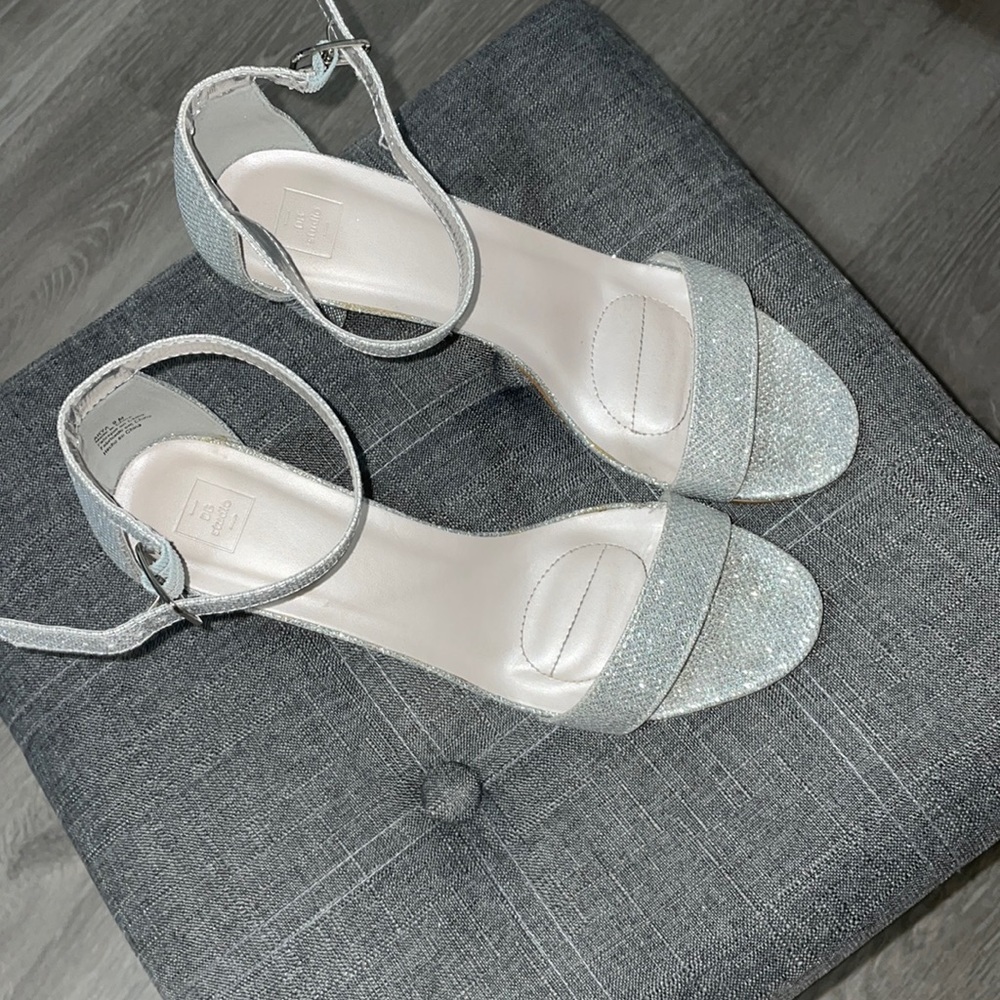 Mother of the Bride Silver Sparkle Shoes